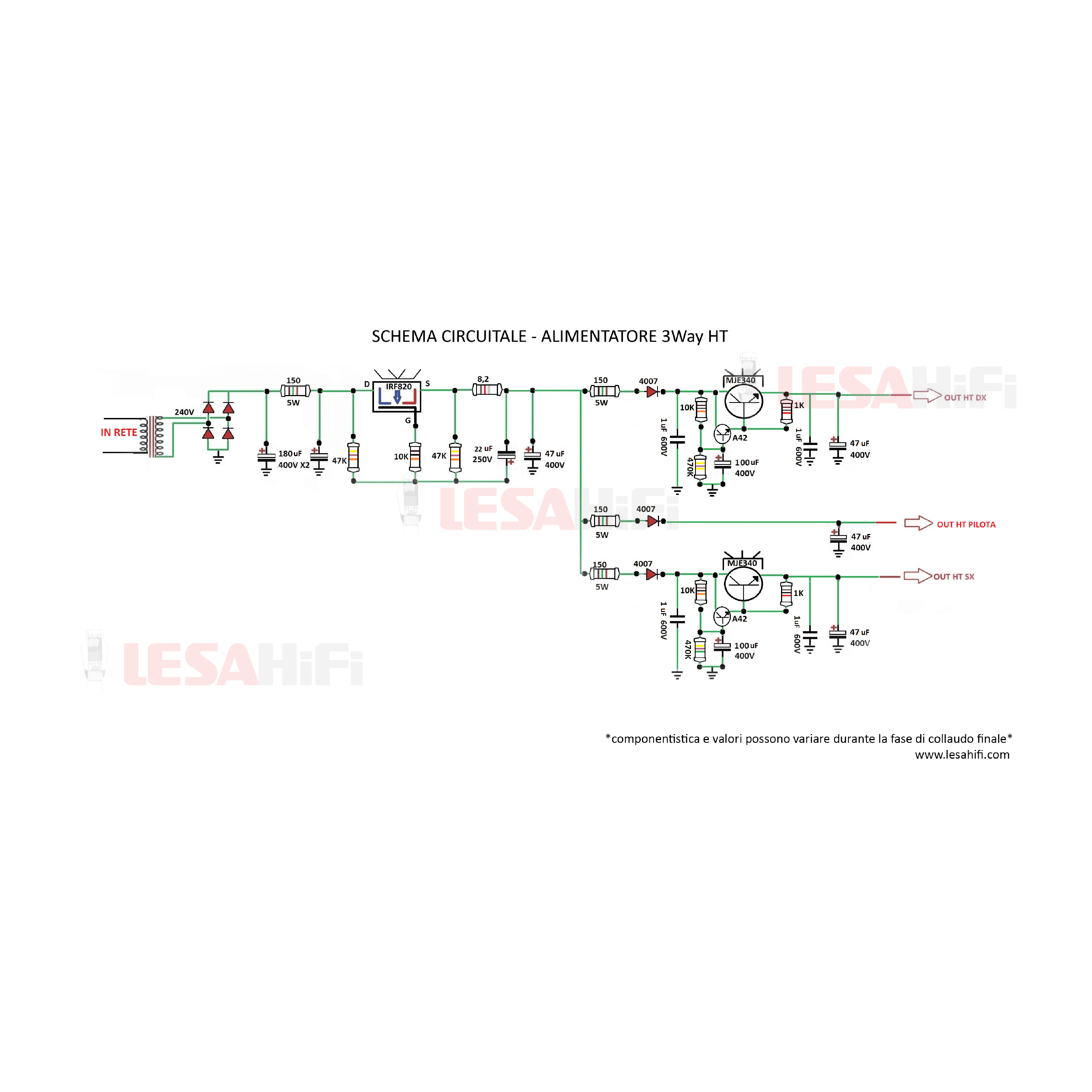 Alimentatore 3-Way HT